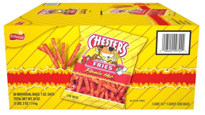 Chester's Flamin' Hot Fries Corn Snacks, 1 oz., 50 pk.