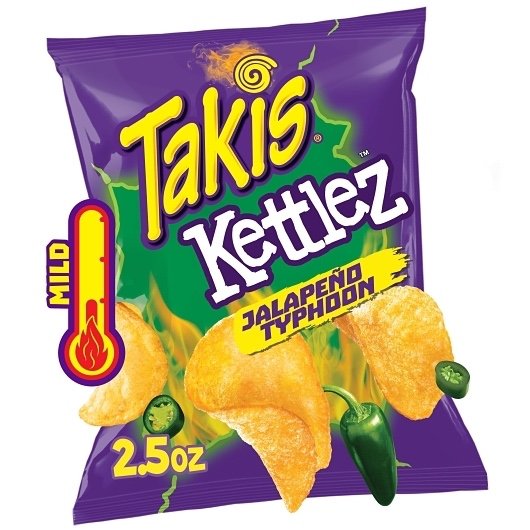 Takis  Kettlez Jalapeno Typhoon 2.5 Ounce - 20 Per Case
