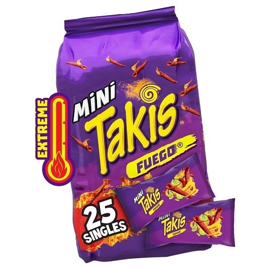 Takis Minin Fuego 25 Singles 1.2 ounce 5 Per Case