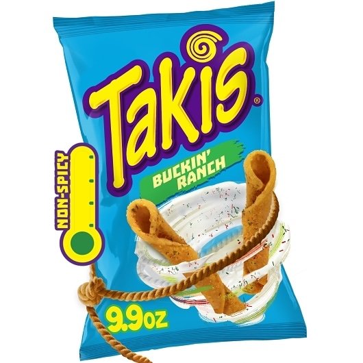 Takis Buckin' Ranch Tortilla Chips - 9.9oz 14 Per Case