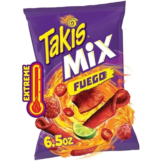 Takis FUEGO MIX HOT CHILI LIME 6.5 OUNCE - 14 PER CASE