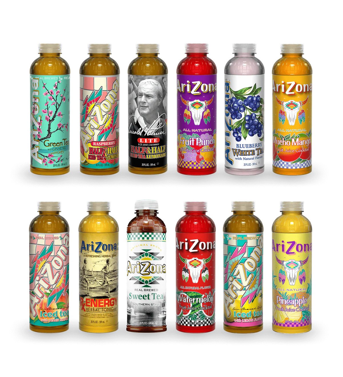 12-Count Tall Boy Tea & Juice Cocktail Variety Pack